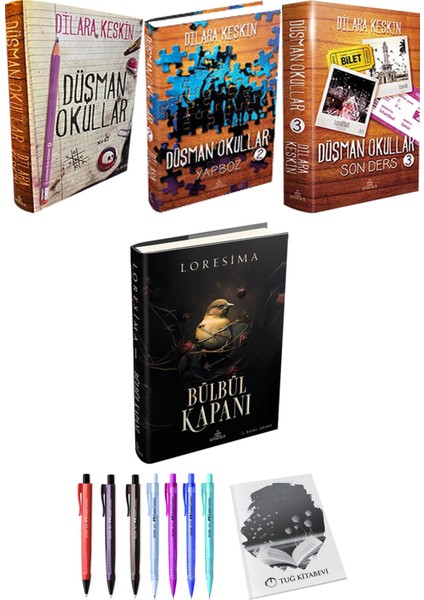 Bülbül Kapanı 1 (Ciltli) ve Düşman Okullar 3lü Set (Ciltli)