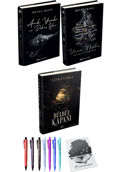 Bülbül Kapanı 1 (Ciltli) ve Açık Yaralar ve Dikiş Izleri Vernem Nidahen (Ciltli)