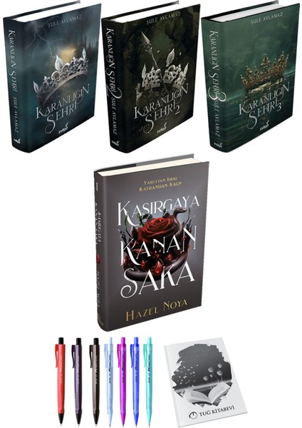 Kasırgaya Kanan Saka (Ciltli) ve Karanlığın Şehri 3lü Set (Ciltli)