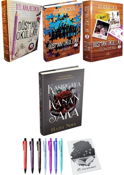 Kasırgaya Kanan Saka (Ciltli) ve Düşman Okullar 3lü Set (Ciltli)