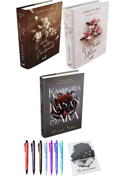 Kasırgaya Kanan Saka (Ciltli) ve Emanet Aşk 2li Set (Ciltli) Sümeyye Koç