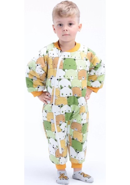 Ayıcık Desenli Çocuk Uyku Tulumu