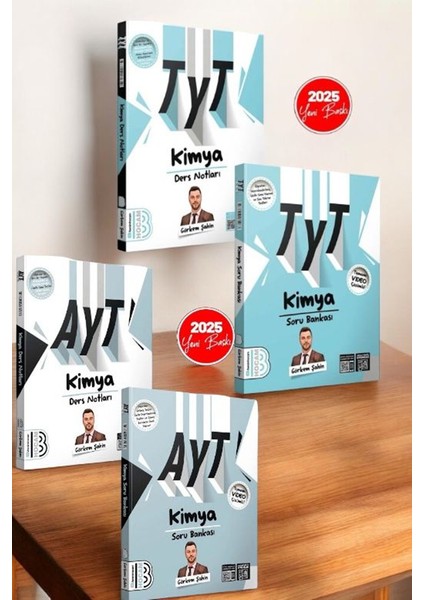 2025 Tyt-Ayt Kimya Ders Notları ve Tamamı Video Çözümlü Soru Bankası Seti Benim Hocam Yayınları