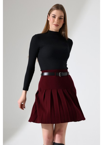 Pileli Triko Etek modelleri