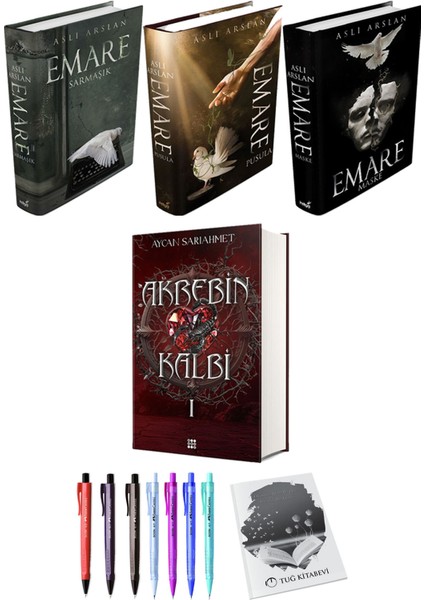 Akrebin Kalbi 1 (Ciltli) ve Emare Sarmaşık Pusula Maske (Ciltli)