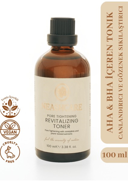 Aha & Bha İçeren Canlandırıcı ve Gözenek Sıkılaştırcı Tonik 100 ml