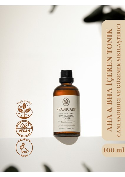Aha & Bha İçeren Canlandırıcı ve Gözenek Sıkılaştırcı Tonik 100 ml