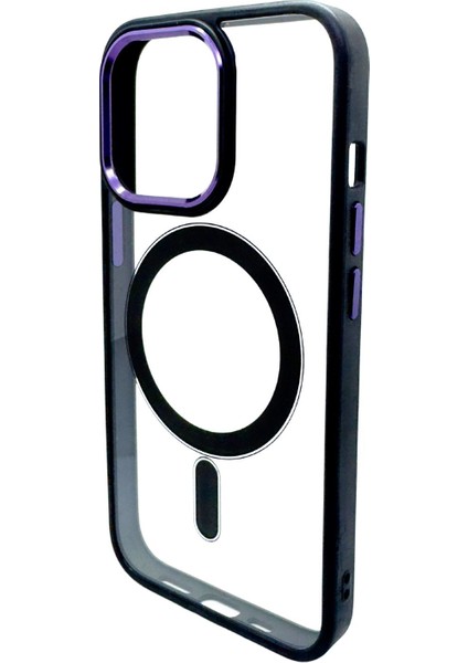 İphone 14 ProMax Uyumlu Magsafe Kılıf Metal Kamera Metal Tuşlu Kapak modelleri