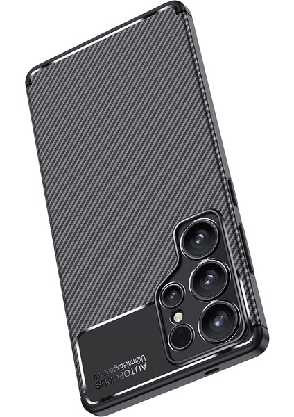 Samsung Galaxy S25 Plus Kılıf Karbon Desenli Lux Negro Silikon