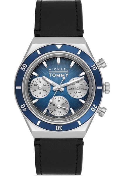 Mıchael Tommy Deri Erkek Kol Saati MT-20307G-LBL83