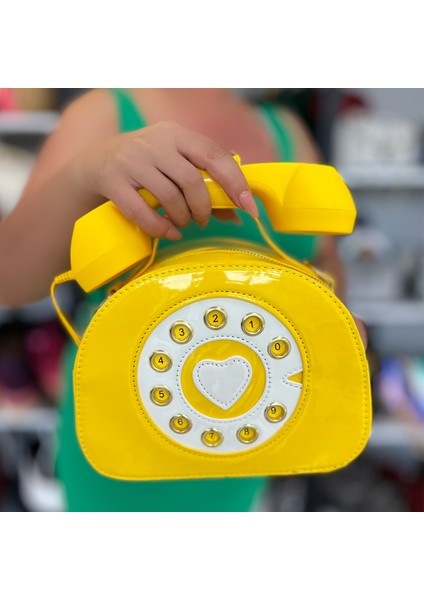 Ithal Telefon Tasarım Çanta Sarı