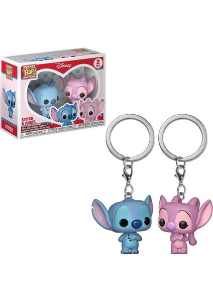 Pop Anahtarlık Stitch & Angel Sevgili