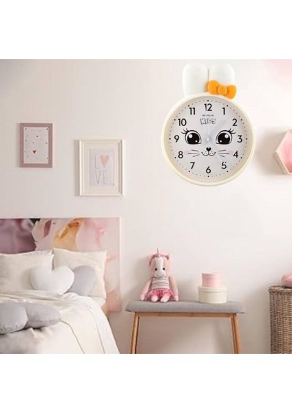 Saatdukkanduvar Home'dan Çocuk Odaları Için Beyaz Renk Duvar Saati