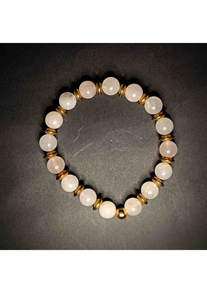 Pembe Kuvars (Aşk) Doğal Taş Bileklik fırsatları