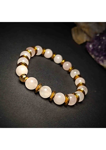 Pembe Kuvars (Aşk) Doğal Taş Bileklik indirimleri