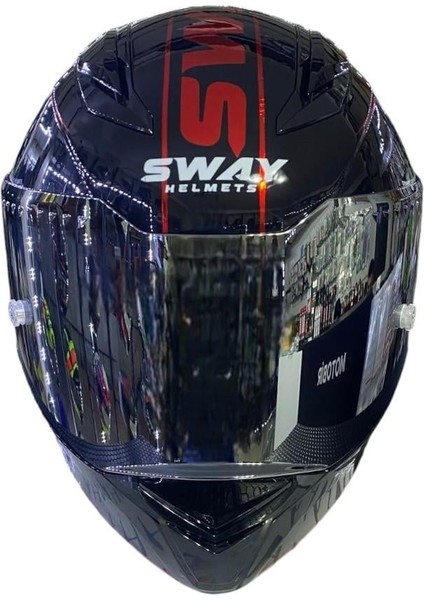 Kapalı Kask Sw 850 Siyah Kırmızı