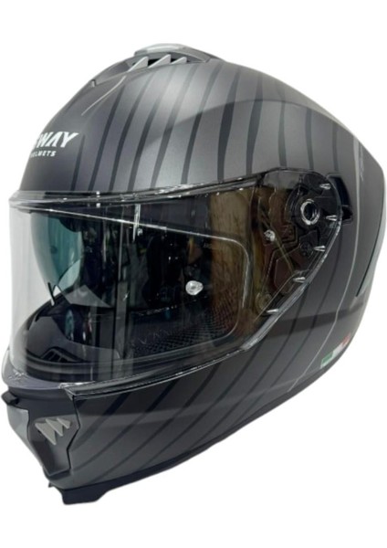Kapalı Kask Sw 865 Space Siyah Beyaz