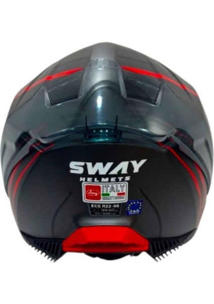 Kapalı Kask Sw 865 Space Siyah Kırmızı fırsatları