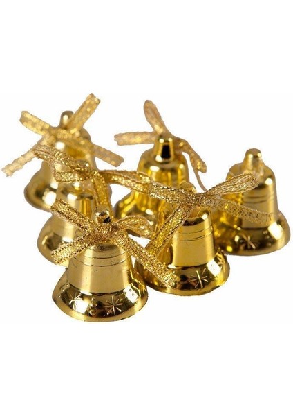 Çam Ağacı Süsleme Çanları Gold 12'li