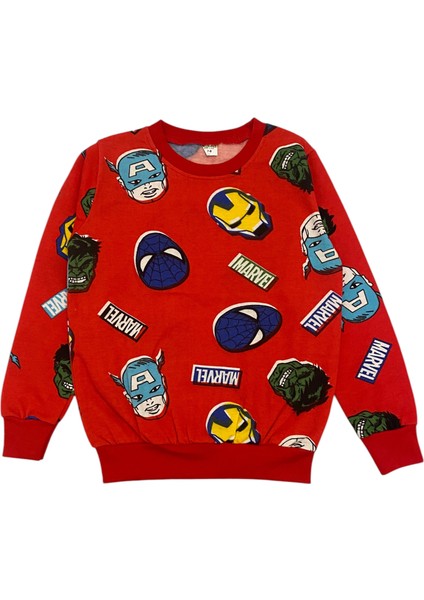 Erkek Çocuk Iki Iplik Pamuklu Şardonlu Marvel Desen Pijama Takımı fiyatları