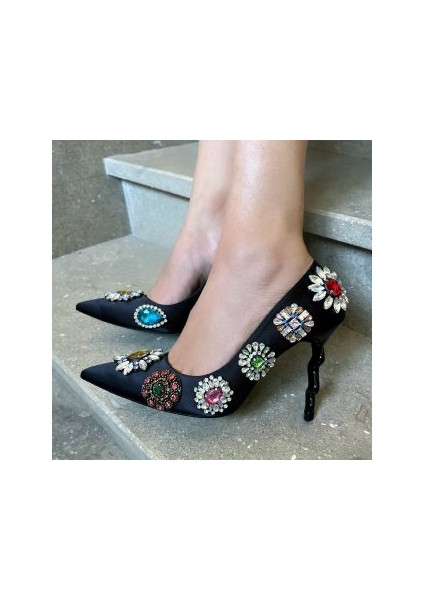 Ithal Taşlı Veronica Stiletto