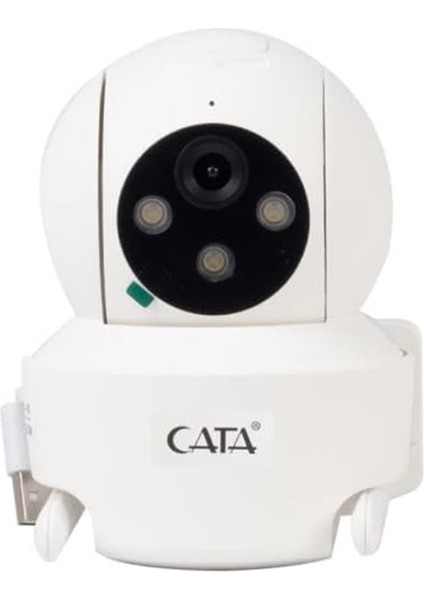 Cata CT-4051 Gece Görüşlü Akıllı Dış Mekan 360° Dönebilen Güvenlik Ip Kamera Full Hd 1080P Tuya Smart Life+ Destekli