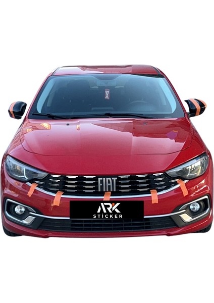 Egea Sedan Ön Panjur Sticker Set