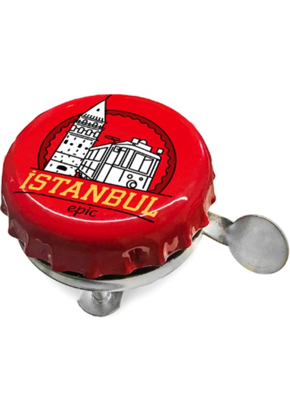 Bisiklet Zili - Istanbul Desenli - Kartlı