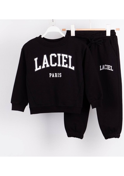 Laciel Sloganlı Unisex 2'li Alt Üst Takım