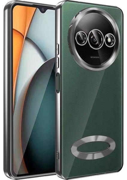 Xiaomi Redmi A3 4g 2024 Kılıf Kamera Korumalı Logo Gösteren Omega Kapak