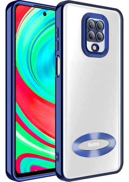 Xiaomi Redmi Note 9s Kılıf Kamera Korumalı Logo Gösteren Omega Kapak