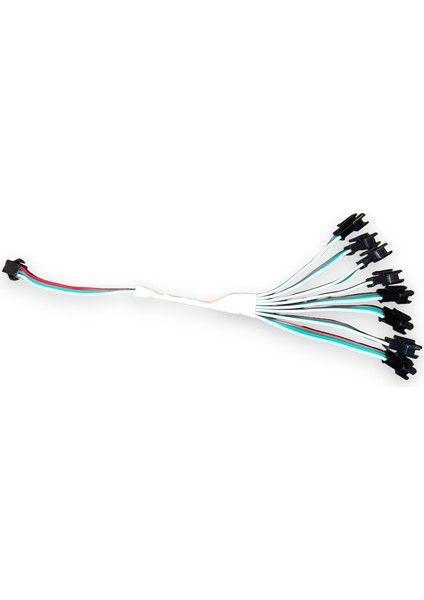 Hazar LED 8'li Pixel Çoklayıcı Amplifier WS2811-WS2812B Piksel Şerit Bağlantı Adaptör Çoğaltıcı Dağıtıcı Birleştirici Kablo 5-24 Volt