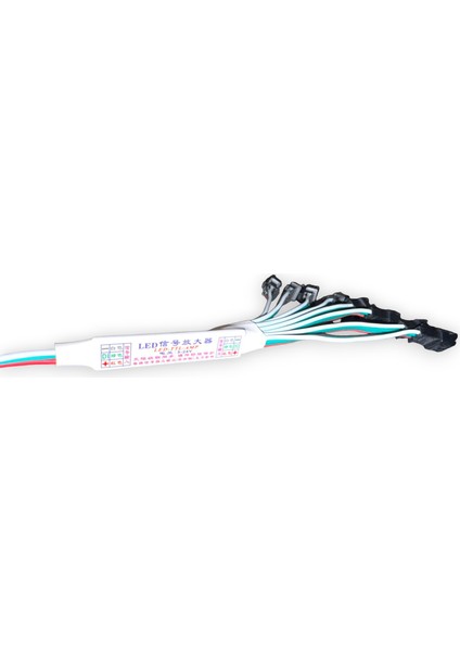 Hazar LED 8'li Pixel Çoklayıcı Amplifier WS2811-WS2812B Piksel Şerit Bağlantı Adaptör Çoğaltıcı Dağıtıcı Birleştirici Kablo 5-24 Volt