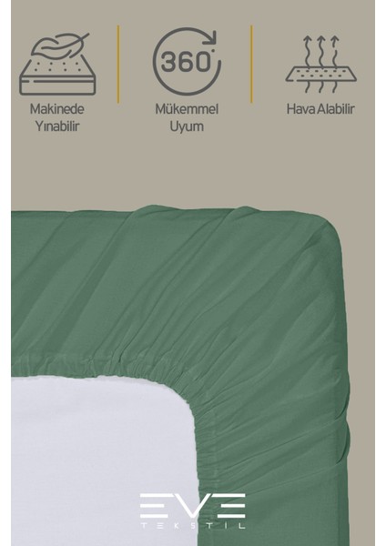 Fitted Yüksek Penye Kumaş Tek Kişilik Lastikli Çarşaf