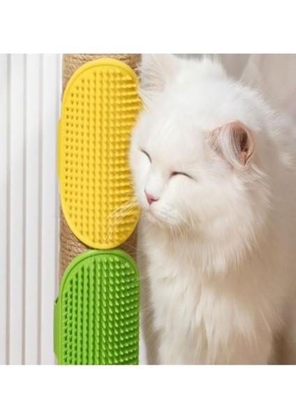 1 Adet Kedi Köpek Için Tüy Toplama Tarama Yıkama Köşe Kaşınma Silikon Fırçası Pet Brush