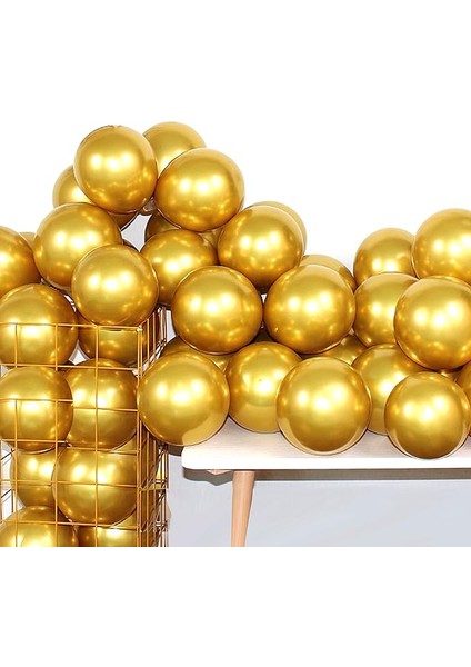 12INC Büyük Boy Aynalı Krom Balon Yüksek Kalite 80 Adet modelleri