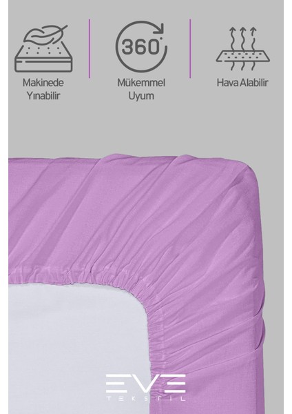 Fitted Yüksek Penye Kumaş Tek Kişilik Lastikli Çarşaf