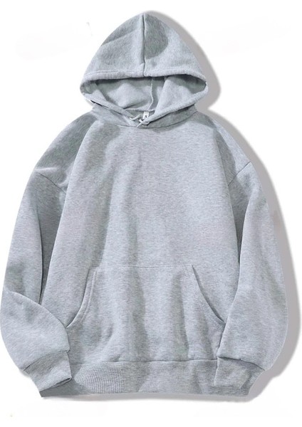 Yeni Sezon Içi Şardonlu 3 Iplik Unisex Kapüşonlu Sweatshirt