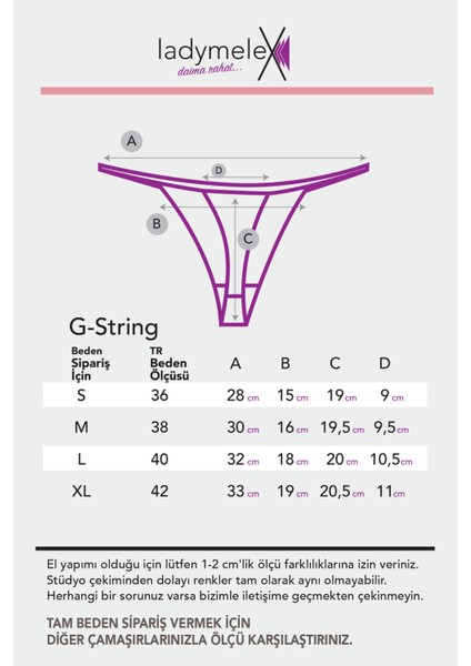 Kadın Tanga, Perfect Fall G String 7 Adet Tanga Külot, Siyah, %100 Yumuşak Kumaş