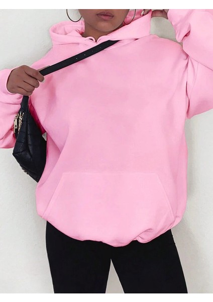 Yeni Sezon Içi Şardonlu 3 Iplik Unisex Kapüşonlu Sweatshirt