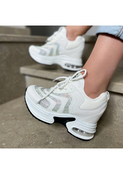 Guja Gizli Topuk Beyaz Sneaker