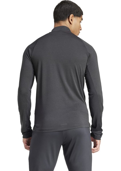 Gym + Bl 1/4 Zip Erkek Siyah Dik Yaka Sweatshirt