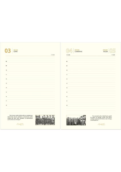 Tekno Trust 2025 Atatürk Ajanda Yıllık Atatürk Ajandası 17X24 cm modelleri