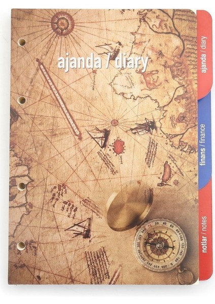 Tekno Trust 2025 Yeni Yıl Organizer Ajanda Yedeği 4 Delikli A5 Tarihli Çizgili Blok Ivory Kağıt 15X21 cm