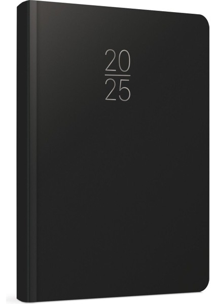 Tekno Trust 2025 14X20 Günlük Ajanda Siyah Renk 100_ECKS1 2025 Yılı Ajandası 336 Sayfa Gıpta