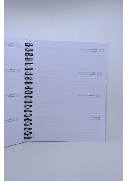 Tekno Trust Weekly Plaid 2025 Ekose Desen Sert Kapak Tarihli Haftalık Lems Ajanda indirimleri