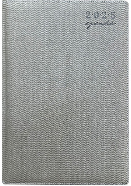 Tekno Trust 2025 Cumartesi ve Pazar Günleri Tam Sayfa 17X24 cm Ajanda Gri
