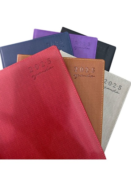 Tekno Trust 2025 Cumartesi ve Pazar Günleri Tam Sayfa 17X24 cm Ajanda Gri modelleri