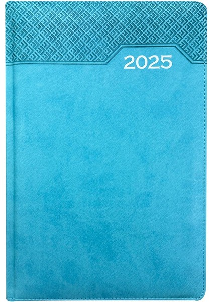 Tekno Trust 16X24 cm Termo Deri Günlük 2025 Ajanda Turkuaz Yeşil