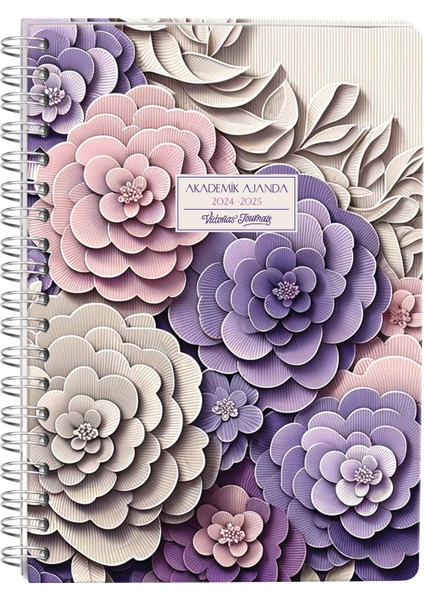 Tekno Trust Akademik Ajanda 2024-2025 Spiralli 17X23CM 100GR.